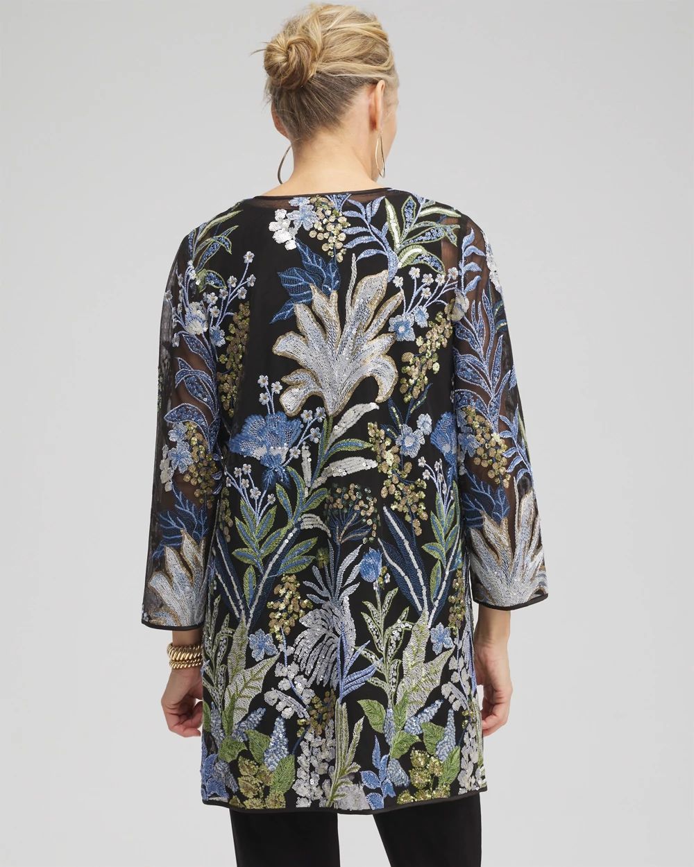 Travelers™ Collection Embroidered Mesh Jacket | Chico's